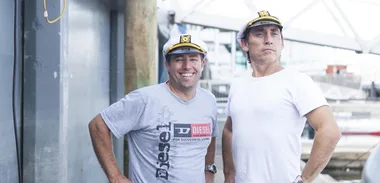 Jason Gunn and Dave Fitzgerald conquer the Cook Strait