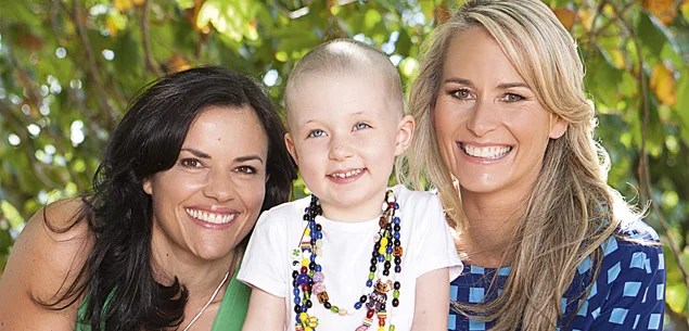 Bernadine Oliver-Kerby and Amanda Billing with Emilie