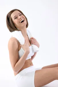Giggle along to yoga for a healthy heart