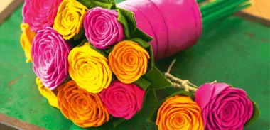 Sewing – Felt roses