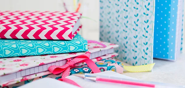 Fabric covered notebooks