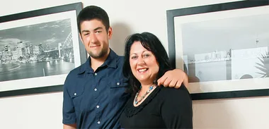Robert with his mother Brenda