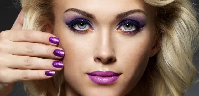 Autumn makeup trend: Purple reigns