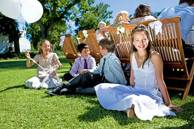 Having your kids at a wedding