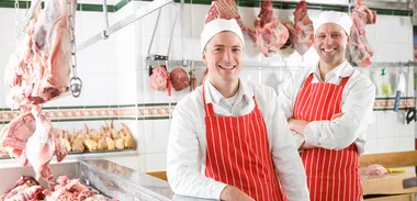 Butchers in supermarkets