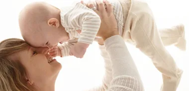 New mother worrying about child