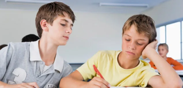 When son is caught cheating at school