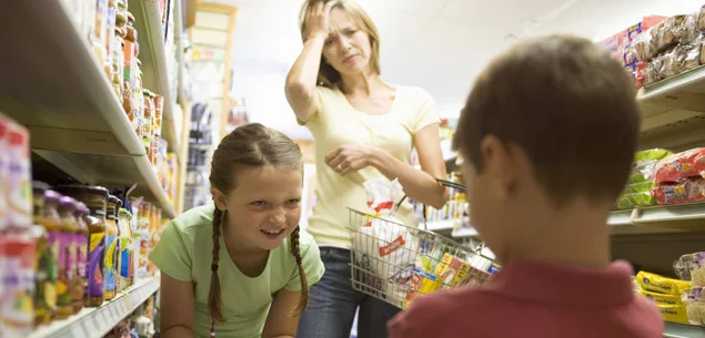 Dealing with kids who play up in public