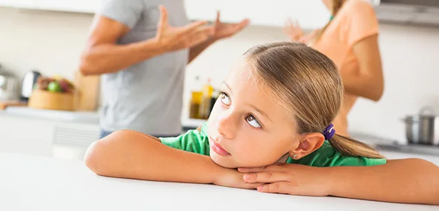 Fighting in front of kids