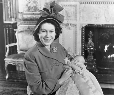 New video footage has been released of 4-week-old Prince Charles on his christening day.