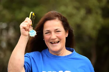Teacher Pearl overcame chronic pain to compete in the race of her life.