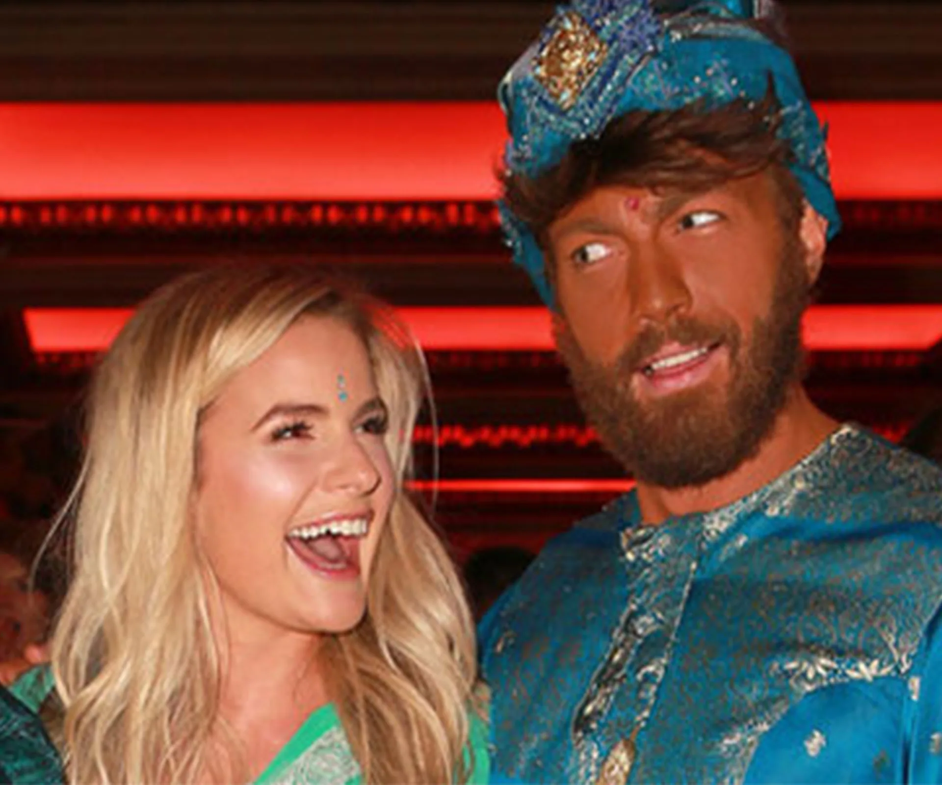 Art Green has caused controversy for his choice of costume at a Bollywood party.