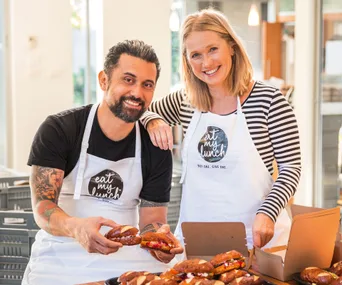 Our Food Editor Nici Wickes puts her culinary skills to good use with a philanthropic group of Kiwis at Eat My Lunch.