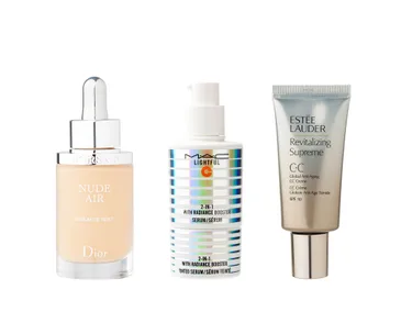 CC cream and multi action serums combine antioxidants and anti-aging benefits while streamlining your beauty regime. 