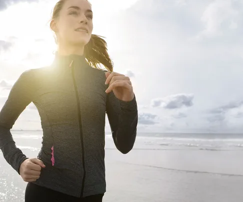Running has great health benefits.
