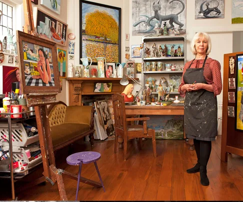 Premier Portage Award winner Lousie Rive's unique work space