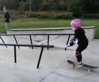 Dear teenage boy at the skate park
