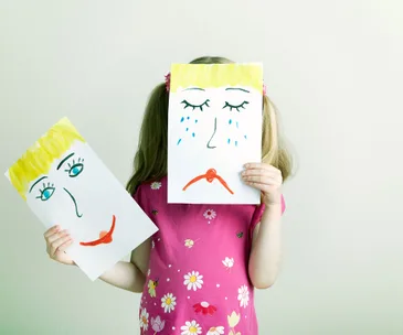 You can’t feel joy if you don’t feel sadness too. Learning to show feelings. 