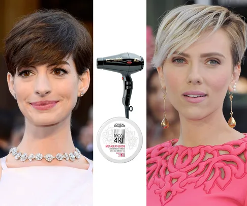 Anne Hathaway and Scarlett Johansson red carpet hair