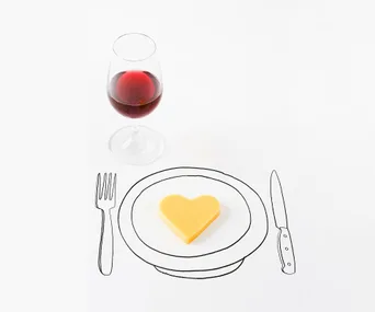 French cheese and wine
