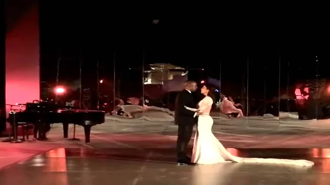 Kim and Kanye wedding dance video