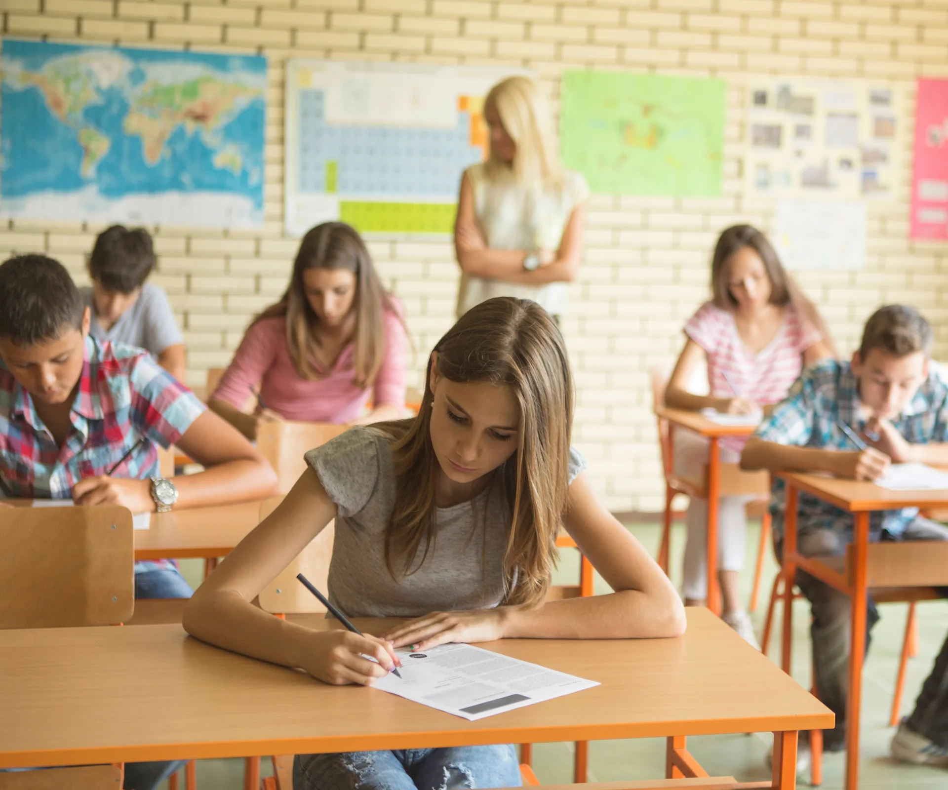 Students sitting NCEA exams