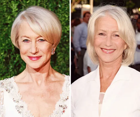 Helen Mirren then & now