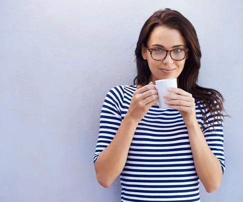 Woman drinking water