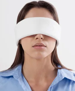 Blindfolded woman