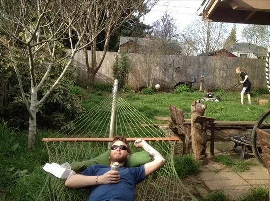 Dad reaches peak parenthood