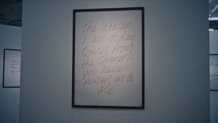 Daughter's message to mother