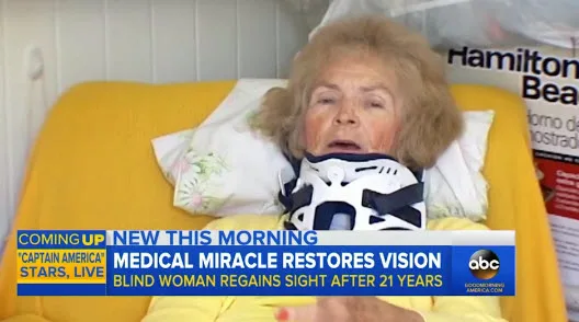 Mary Ann Franco regains her sight
