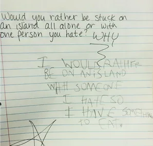 Funny kid answers