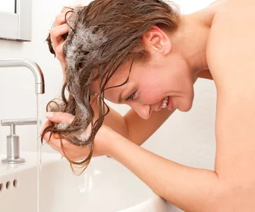 Washing hair