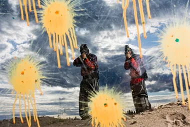 The Anything But The Gym Girls try…paintball