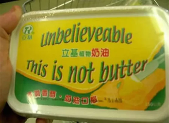 Unbelievable...This is not butter