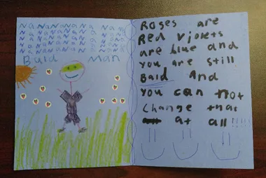 Bald man card
