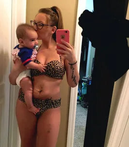 New mum has powerful message for bikini critics