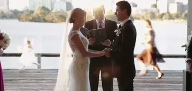 Little girl steals wedding show