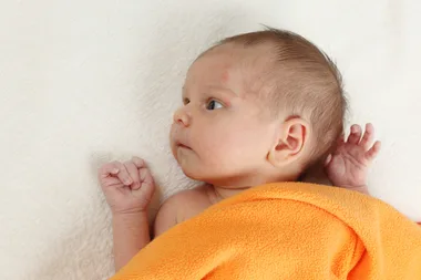 baby in a blanket