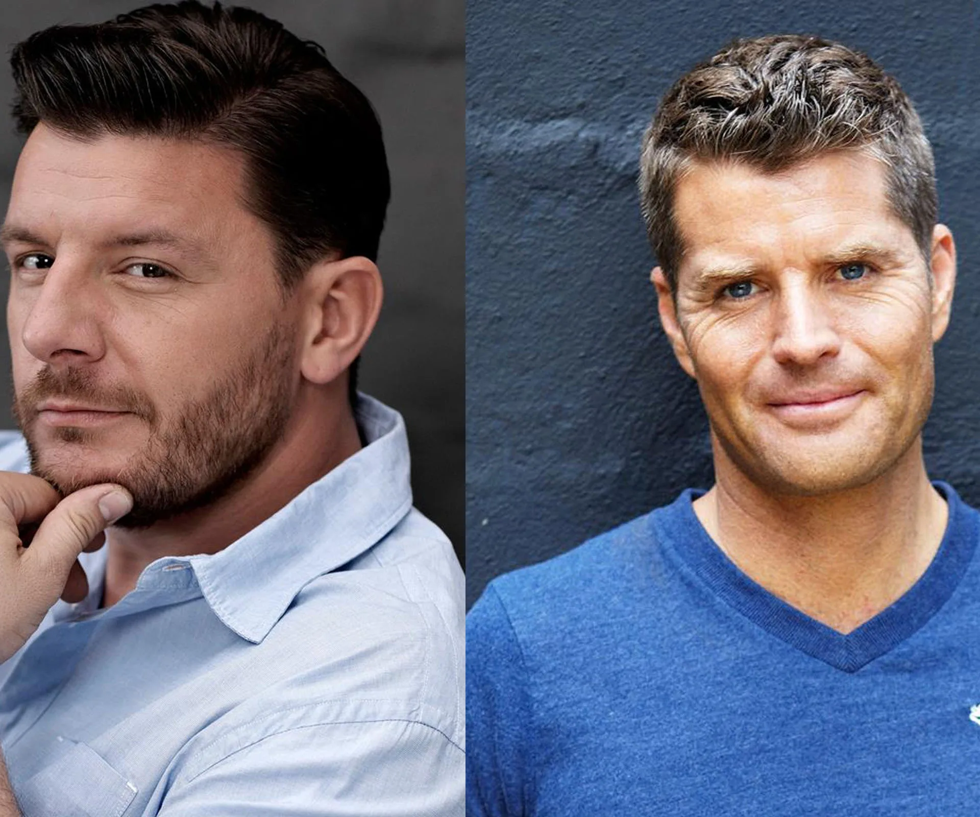 Australian chefs Pete Evans and Manu Feidel 