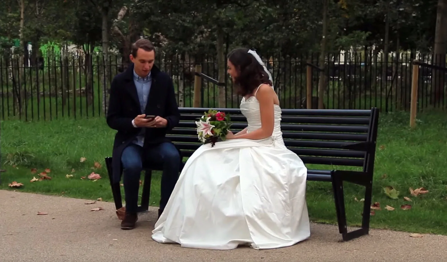 Why this woman wore a wedding dress on first dates