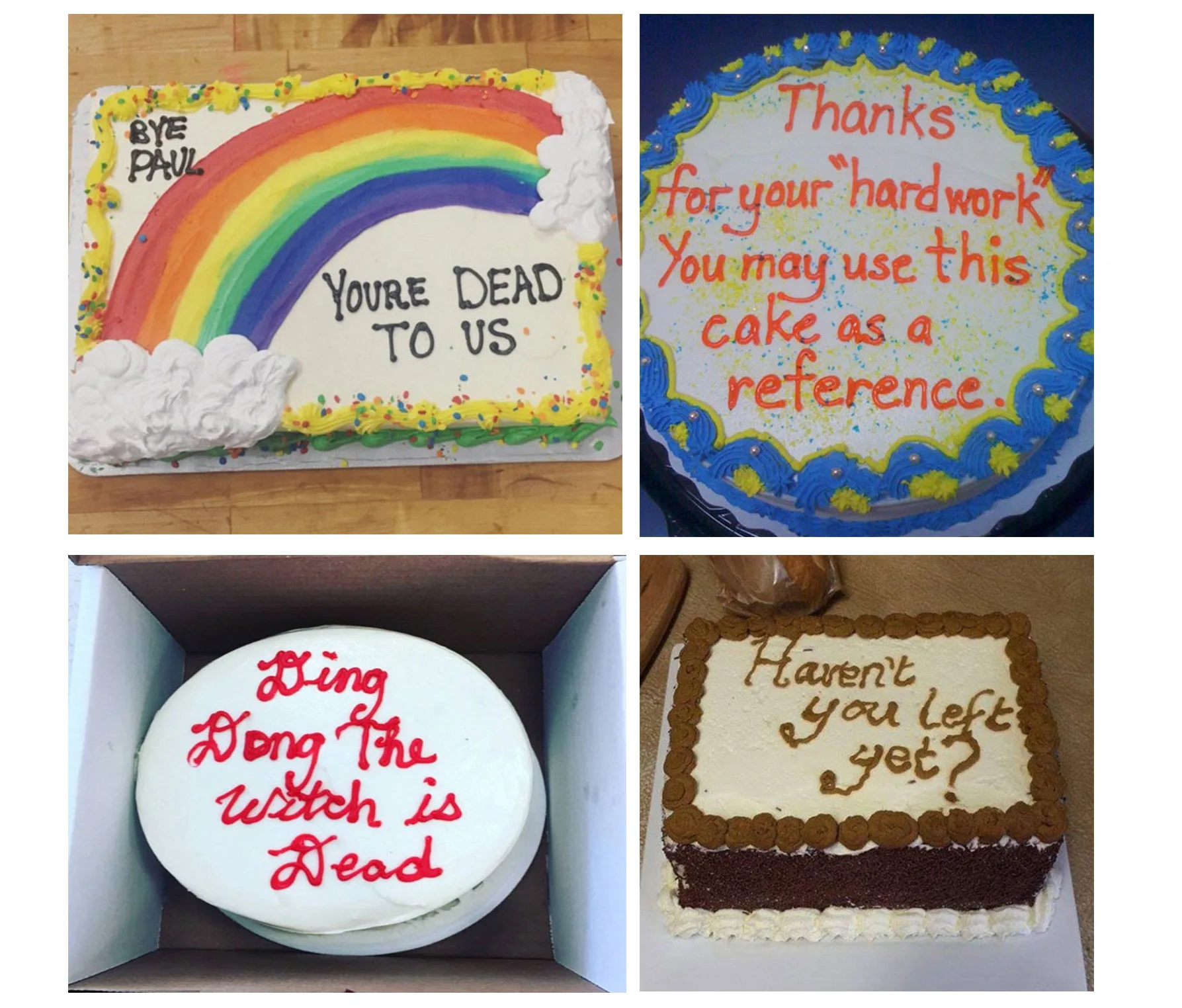 Passive Aggressive Cakes