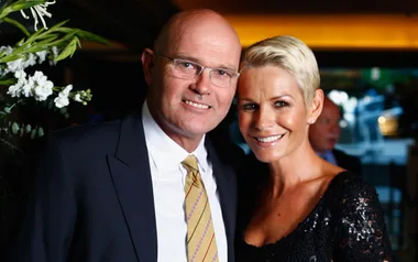 Martin Crowe and Lorraine Downes