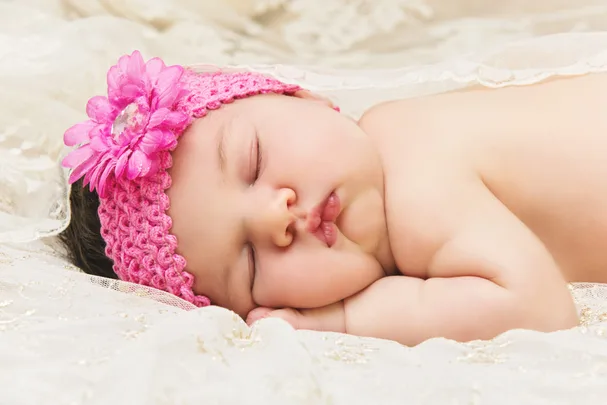 baby with headband