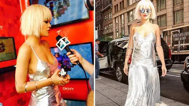 Hot or Not: Rita Ora's metallic DKNY dress