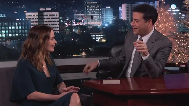 Emily Blunt and John Krasinski prank Jimmy Kimmel for Christmas