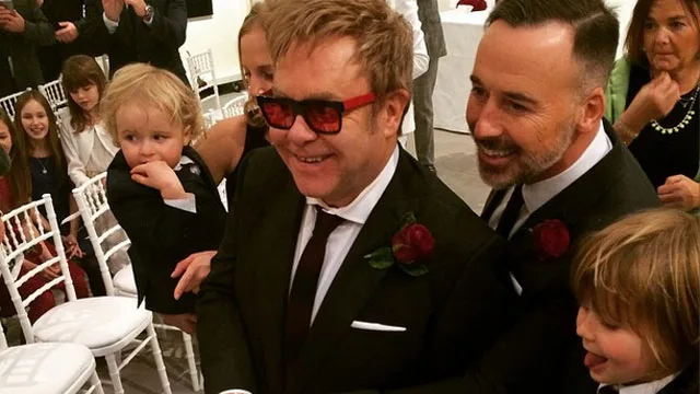 Elton John and David Furnish wedding