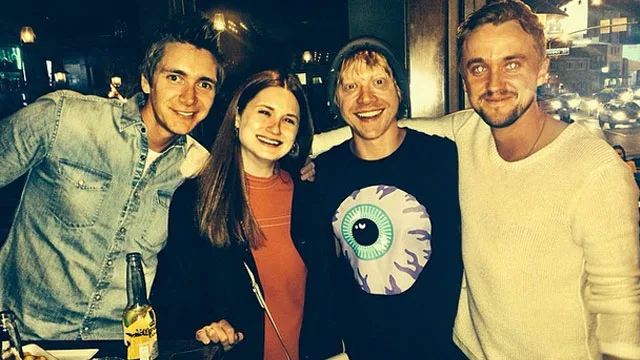 Tom Felton reunites with Harry Potter cast
