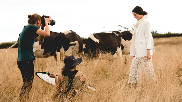 Behind the scenes at the Anchor fashion shoot